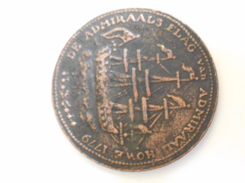 1778-1779 Rhode Island Ships Coin Token
