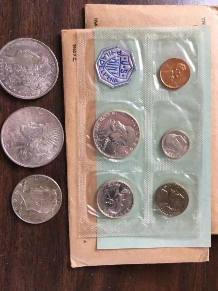 4 us mint proof envolopes from 1960