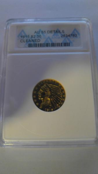 11915 Indian Quarter Eagle Au55 ANACS Cleaned I&hellip;