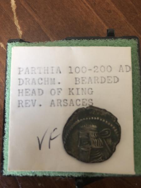 Parthia 200-200 ad bearded head of king rev&hellip;