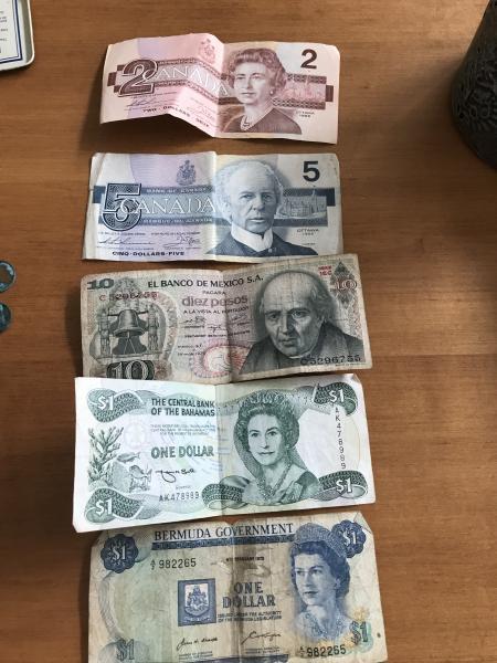 Various currency from several countries .