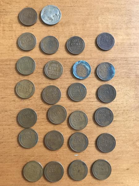 Various US feather wheat pennies from 1919-1940s. Also…