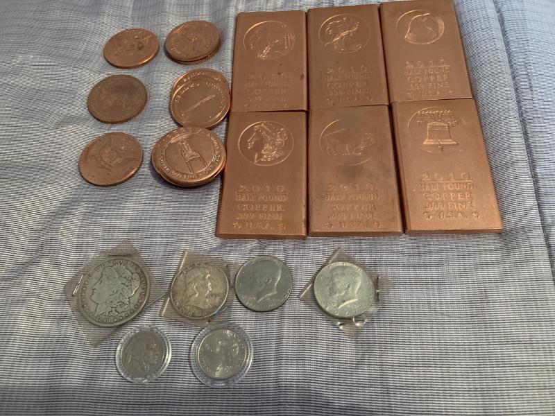 12 one Troy ounce .999 fine copper coins.&hellip;