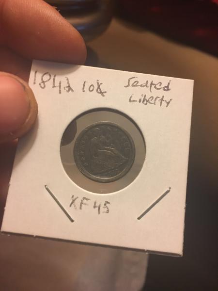 1842 10C about XF