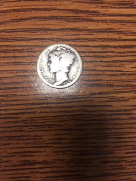 1927 mercury dime no mint stamp and no bands on&hellip;