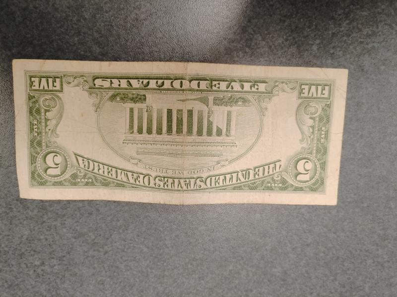Five dollar bill
