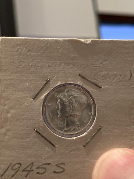 Mercury dime 1945 W