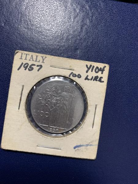 1957 Italy 100 Lire Y104 I was wondering&hellip;