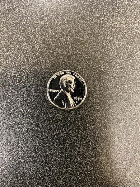 1974 D bronze clad steel penny