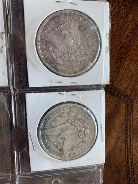 1884 and 1881 coins