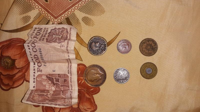 A coin under the food stamp paper next&hellip;