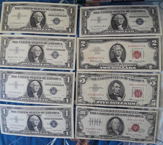 A few of the $1 silver certificates are in near&hellip;