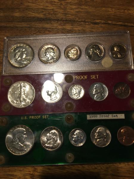 1941,50,54 proof sets