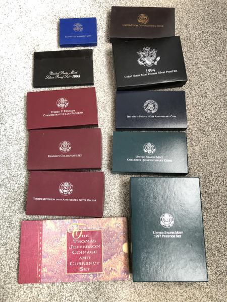 Various proof and uncirculated US Mint sets as&hellip;
