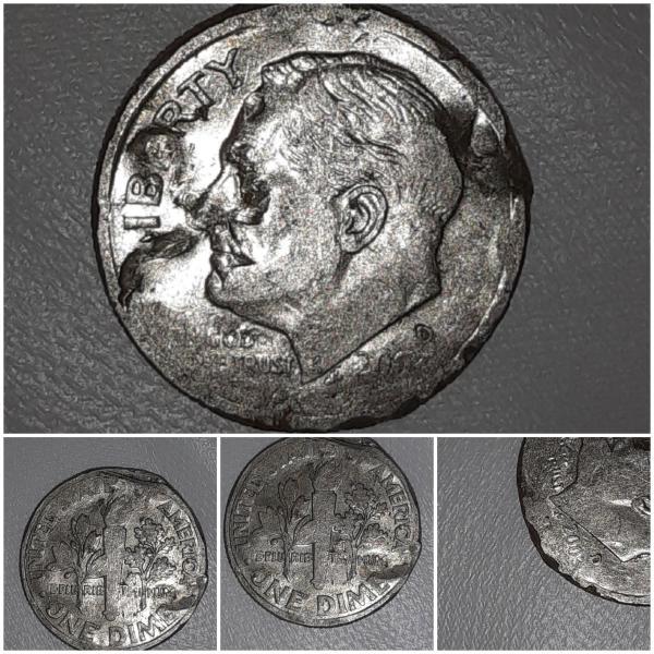 Dime I found has some serious mint errors.