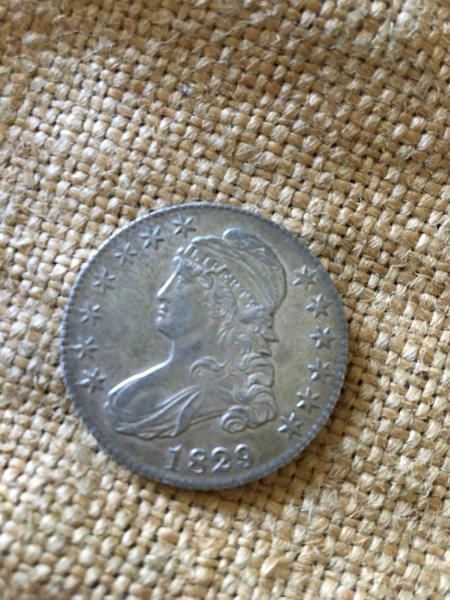 We have an 1829 Liberty 50c piece for appraisal.