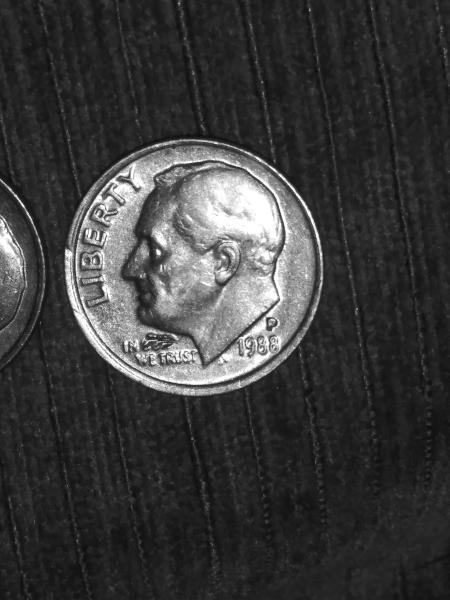 Dime with multiple errors..the word GOD. And a…