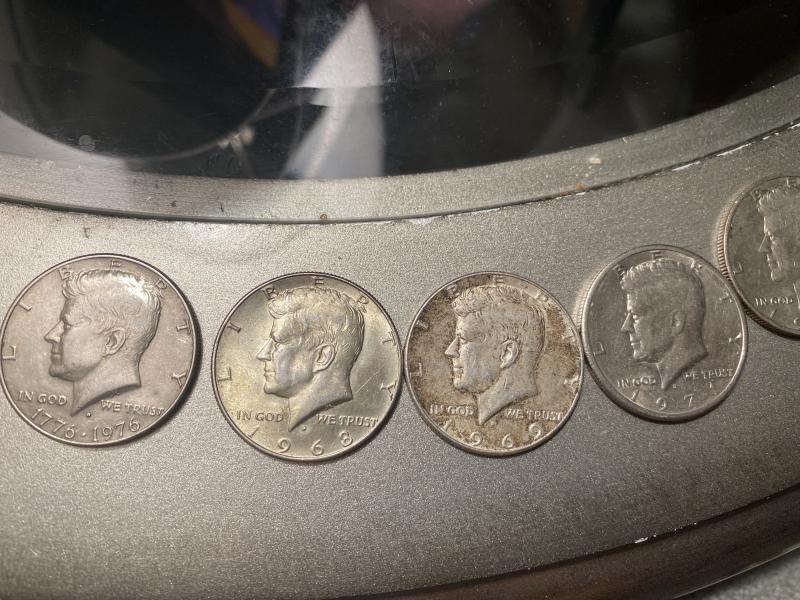 Hi I have (10) Kennedy Half Dollar coins.…