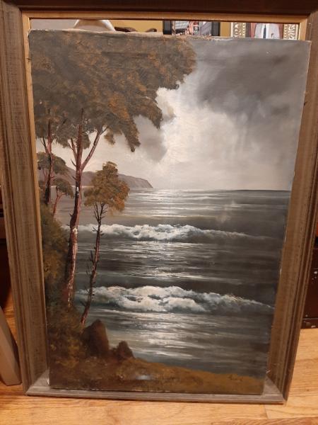 Nice painting on canvas. Not in best condition. Not sure&hellip;