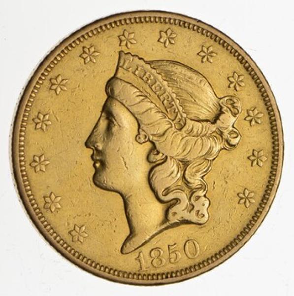 1850-O $20.00 Liberty Head Gold Double Eagle