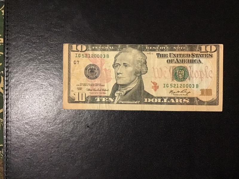 10 dollar bill front top cut off back&hellip;