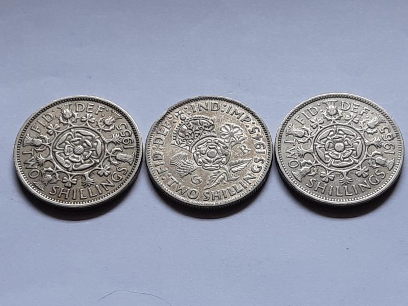 Hi, these are British Two Shillings. 1 dated&hellip;