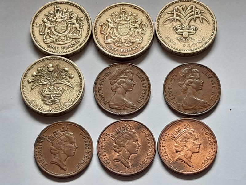 British pounds and pennies. Would they happen to…
