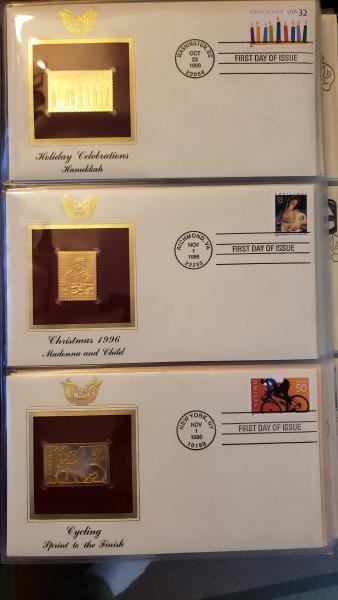 golden replicas of united states stamps. 69 stamps&hellip;
