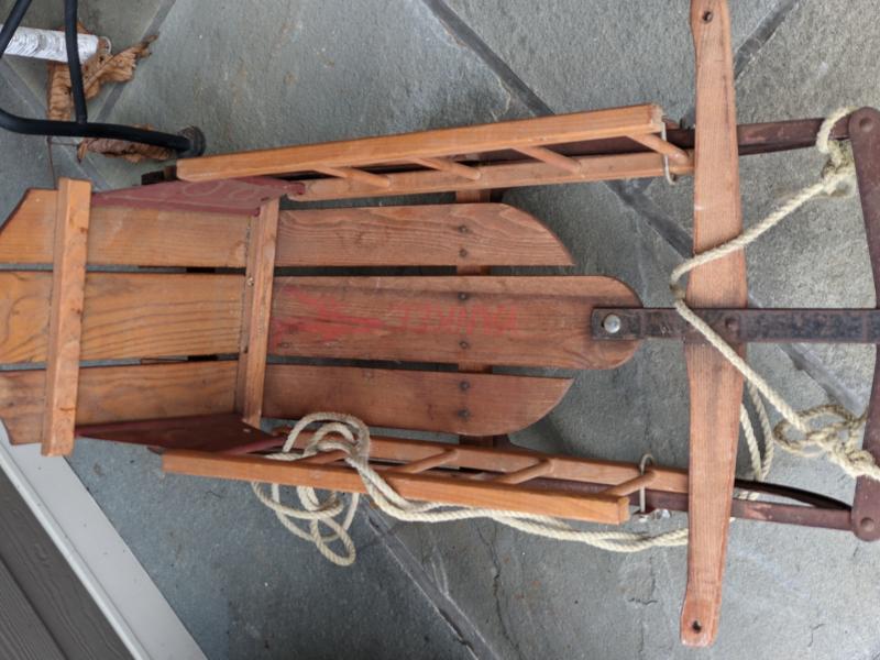 Antique child sled yankee brand