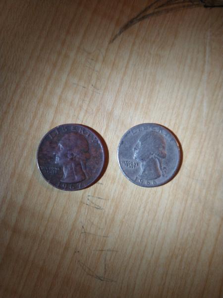 Two quarters the dark one is a 1967&hellip;