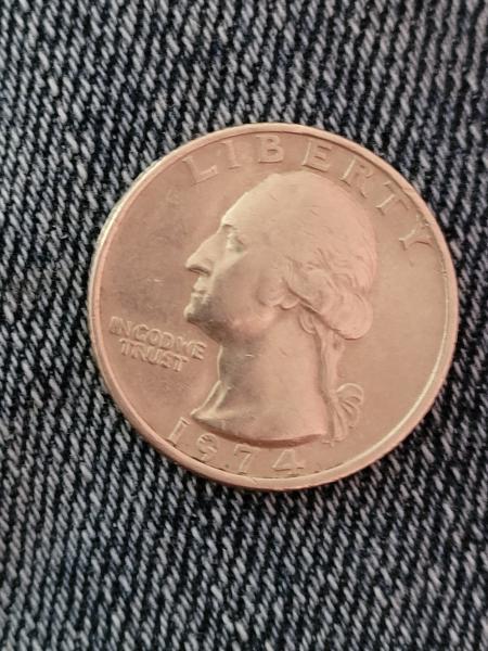 1974 no mint mark in god we trust…