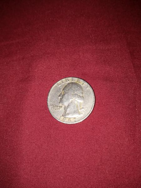 1967 no mint mark quarter dollar