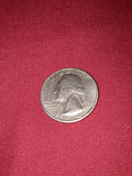 1974 no mint mark quarter dollar