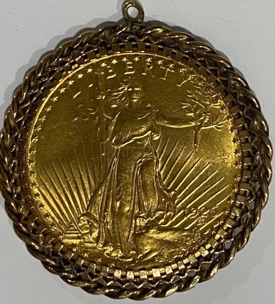 1926 St. Gaudens $20 gold coin.
