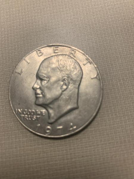 1974 one dollar coin.