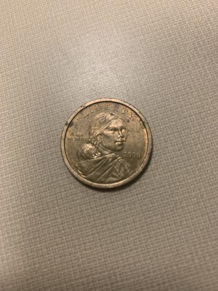 Bronze 2000 D Sacagawea dollar coin