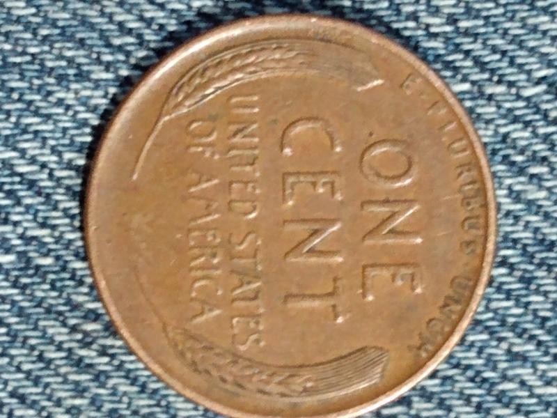 Back of 1942 wheat penny