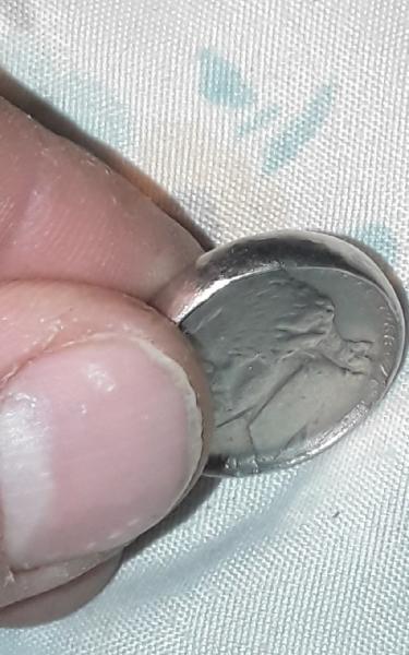 1988 P Jefferson nickel extremely wide rim