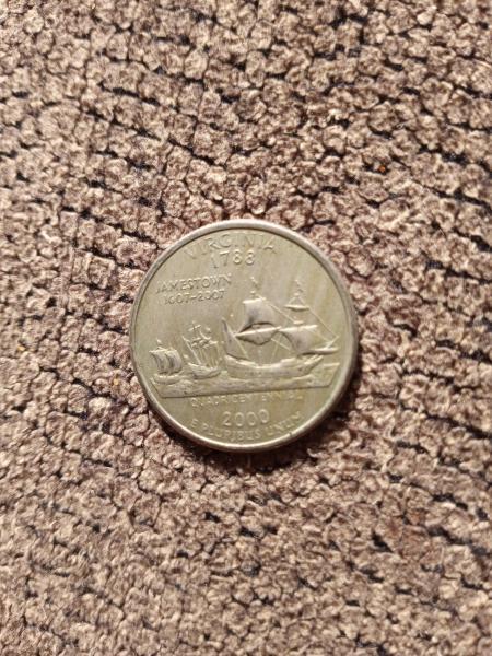 This quarter seems to have stripes on the…