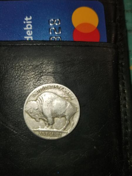 Buffalo nickel with no date