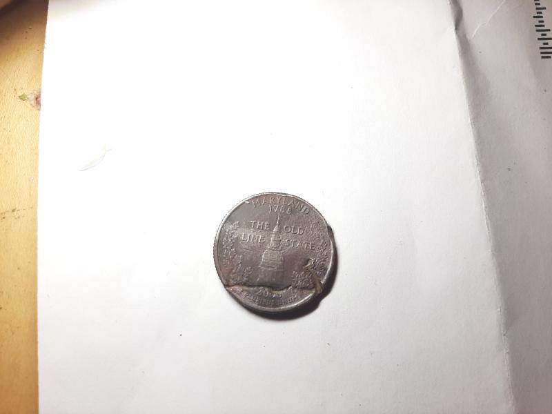 2000 Maryland quarter Either a die break or&hellip;