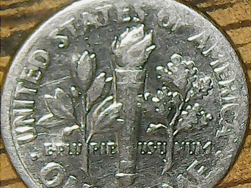2005 D roosevelt dime front and back rim&hellip;