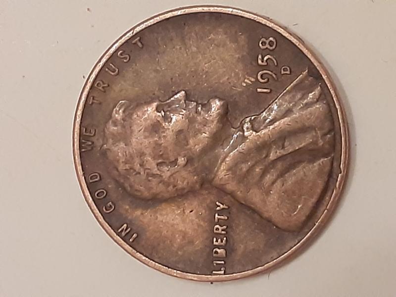 1958 d wheat penny which was told has…