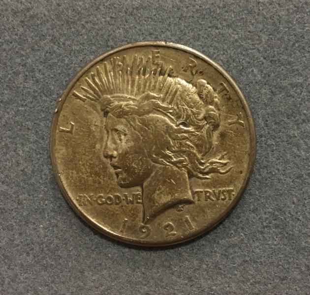 1921 Peace Dollar Anthony de Francisci, Philadelphia. Silver/copper.…