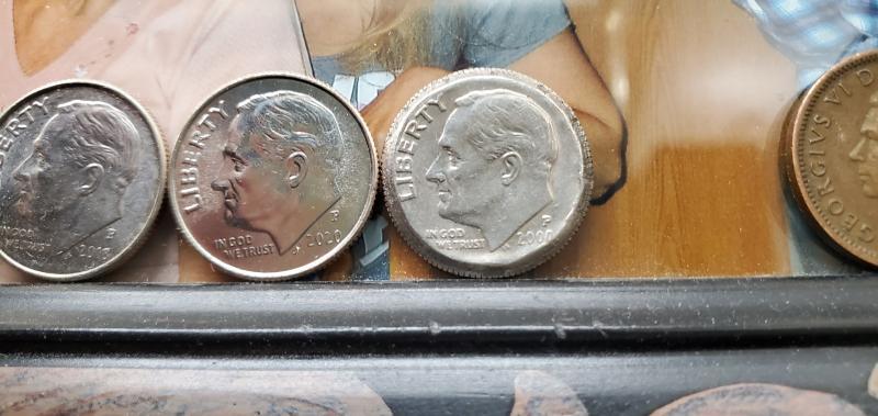 2000 P dime, appears to be an error…