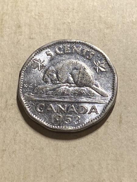1953 5 cents Canadian coin was wondering what&hellip;