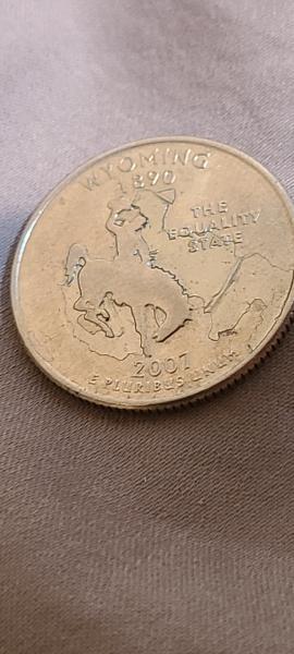 2007 wyoming quarter. I'm new to coin collecting…