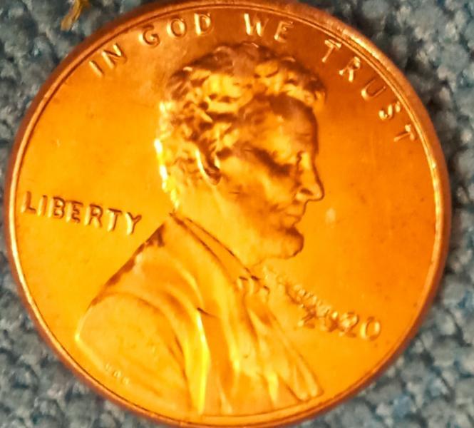 2020 Lincoln cent. Lamination error going through the…