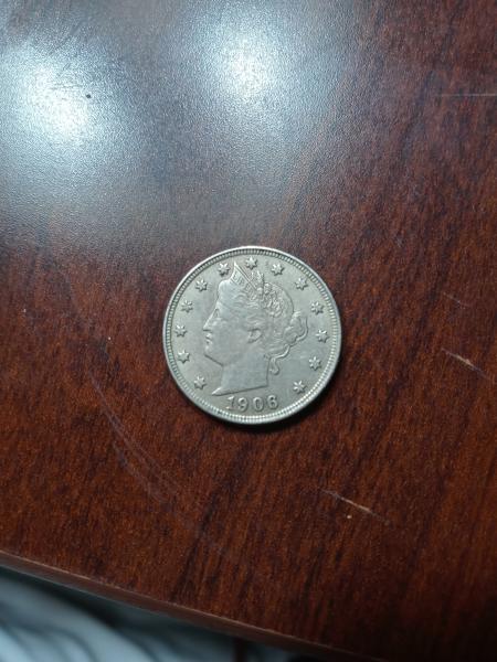 V nickel 1906 very good shape