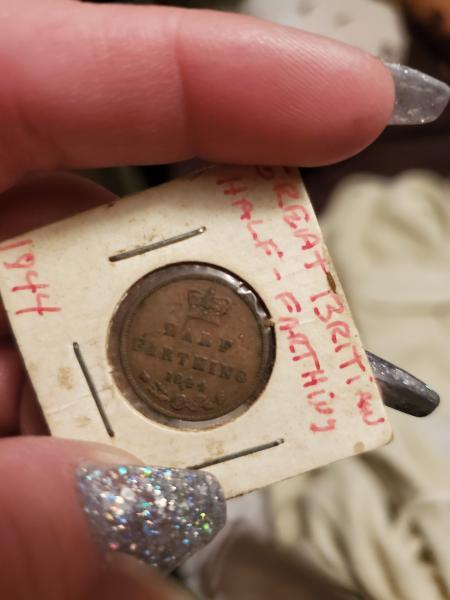 1844 great Britain half farthing
